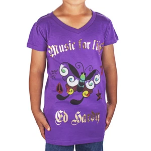 Ed Hardy Toddlers Butterfly V-Neck T-Shirt - Picture 1 of 2