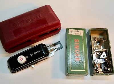 Vintage 50's Singer Sewing Mach. Buttonholer, Other Accessories, In Orig Boxes - Image 1 of 4