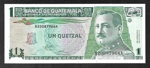 Guatemala - 1 Quetzal Note - 1995 - P87c - Uncirculated - Picture 1 of 2
