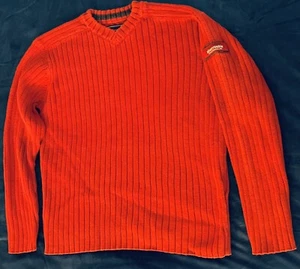 Abercrombie Fitch YOUTH UNISEX Size Large Red V-Neck *Classic* Sweater - Picture 1 of 6