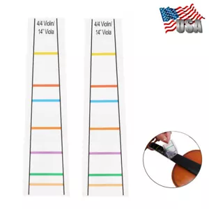 2pcs 4/4 Violin Fretboard Sticker Marker Fiddle Fingerboard Learn Note Beginner - Picture 1 of 9