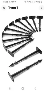 Erdanker 200er Set Bodenanker 15 cm Erdnägel Befestigungsanker für Unkrautvlies - Bild 1 von 1