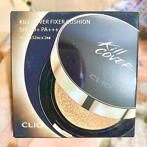 Clio Kill Cover Glow Cushion SPF50+/PA+++  Matte Makeup Base&Fixer Lingerie 2-BP