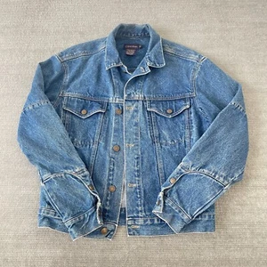 Vintage 90S Y2K Calvin Klein Denim Trucker Jacket Size S Blue Fading Unisex - Picture 1 of 8