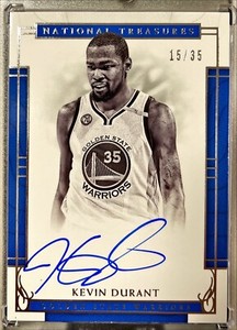 2016-17 National Treasures  Kevin Durant On Card Auto Autograph #15/35 GSW