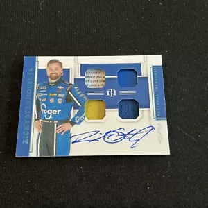 RICKY STENHOUSE JR 2020 NATIONAL TREASURES 1/1 AUTO QUAD RELIC NASCAR LAUNDRY - Picture 1 of 2