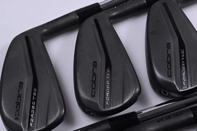Cobra King Forged Tec 2023 Black Irons / 5-PW / Stiff Flex KBS $-Taper Lite - Image 1 of 4