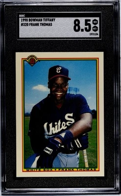 Bowman 1990 - Frank Thomas #320 (Tiffany) (RC) SGC 8,5 casi como nuevo novato patio Foto 1 de 2
