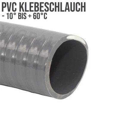 PVC Klebe Flex Spiral Schwimmbad Pool Teich Spa Saug Schlauch - Meterware - Bild 1 von 4