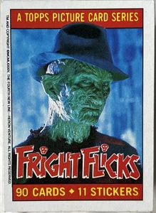 1988 Topps Fright Flicks Trading Cards Complete Base Set 1-90 W/ 11 Stickers - Imagen 1 de 6