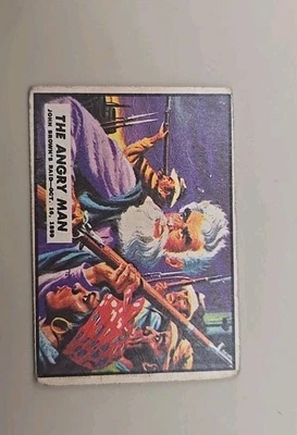 TOPPS 1962 CIVIL WAR NEWS CARD #1 THE ANGRY MAN JOHN BROWN'S RAID OCTOBER 1859 - Image 1 of 4