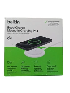 N8. Belkin Magnetic Fast Wireless Charging Pad 15W - W/MagSafe Qi2-Certified - Picture 1 of 4
