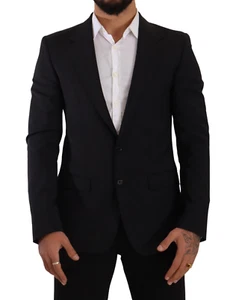 DOLCE & GABBANA Blazer MARTINI Black Slim Fit Vest 2 Button IT48 / US38 /M $2700 - Picture 1 of 12