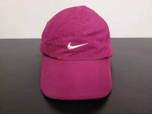 Nike Hat Cap Strap Back Pink Purple Panel Embroidered Logo Featherlight Tailwind - Picture 1 of 8