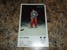   1981-82 VICTORIA COUGARS STU KULAK WHL PLAYER CARD