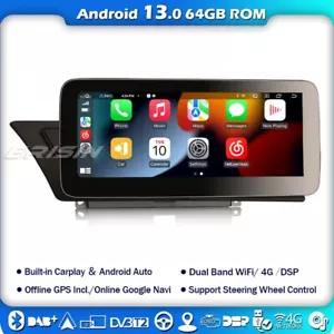4+64GB Android 13 Autoradio Für Audi A4/A5/B8/S4/S5 CarPlay Navi IPS WIFI 8 Kern - Bild 1 von 14