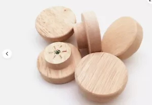 Wooden Cabinet Knob Single Hole Handle Drawer Wardrobe Pull Home Furniture - Picture 1 of 9