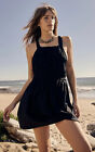 Free People All Eyes on Me Mini Dress Endless Summer Black Backless Small S NWT