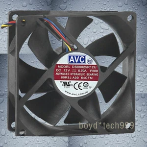 Cooling Fan AVC DS08025R12U DC12V 0.7A P016 8025 8CM 80MM 80X80X25MM 4pin - Picture 1 of 1