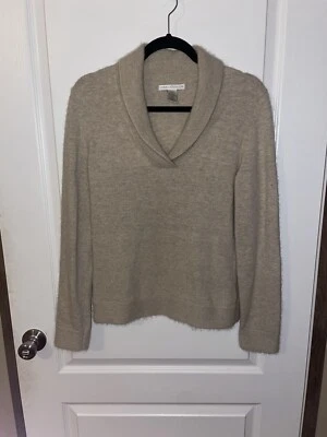 Suéter Pullover Sarah Spencer Bronceado Angora Conejo Mezcla Lana Talla Mediana Foto 1 de 3