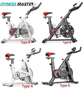 Exercise Spin Bike 8kg Flywheel Fitness Commercial Home Gym LCD Timer Pules Sens - Picture 1 of 17