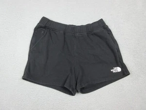 North Face Shorts Girls Large Black Logo Casual Sweat Outdoor Youth Kids 26x12 - Picture 1 of 11