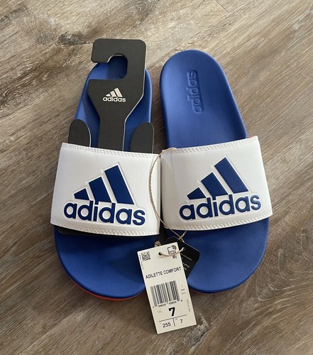 NUOVI in scatola Adidas Adilette Comfort Mules sandali da uomo taglia 7 GV9695 REGALO