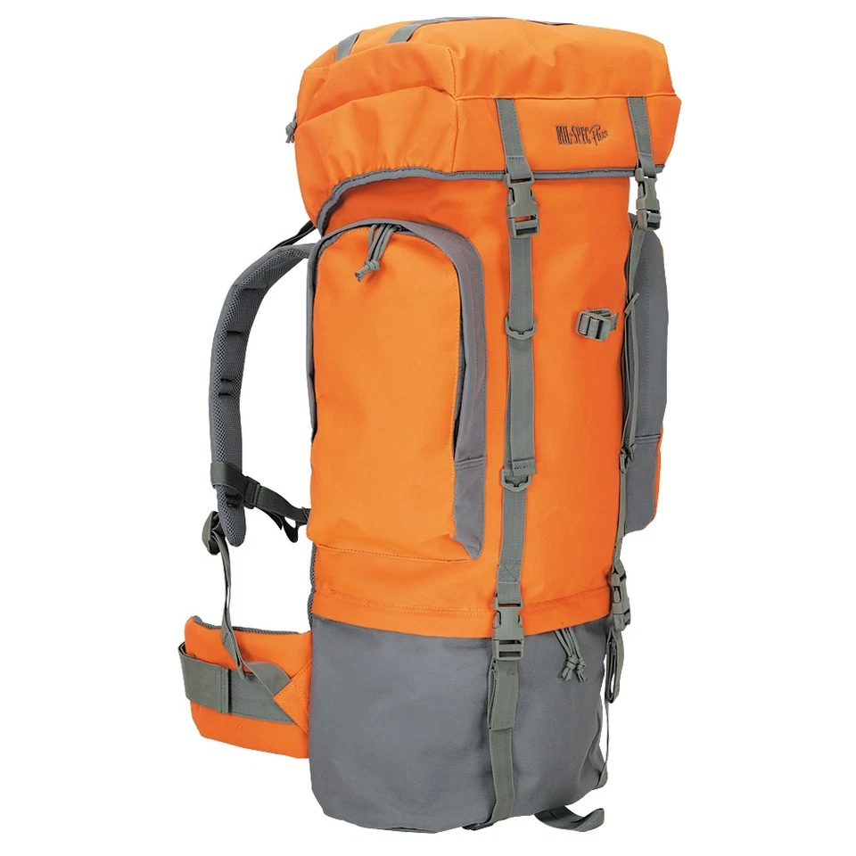 Mochila 85 litros naranja seguridad emergencia camping equipo supervivencia día mochilero Foto 1 de 1