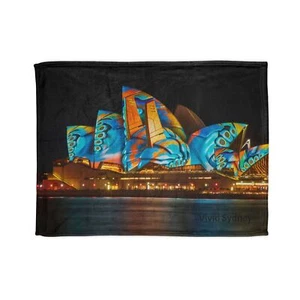 Soft Polyester Blanket, one sided, seam threaded colorful - Picture 1 of 6