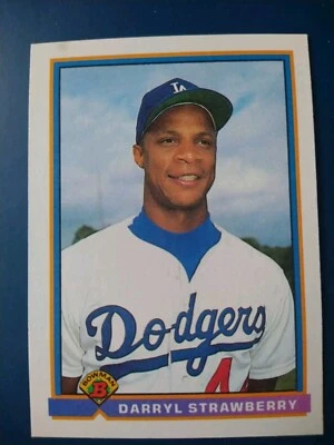 1991 Bowman Darryl Strawberry #609 Los Angeles Dodgers - Image 1 of 2