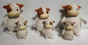 6 figuras Li'l Woodzeez Famileez FitzMoo Cow Family - Imagen 1 de 7