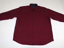 Pendleton Mens Lodge Flannel Shirt XXL Long Sleeves Red Navy Blue Plaid Wool 2XL
