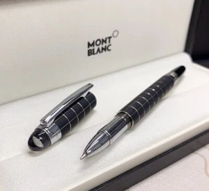 Montblanc Starwalker Luxury Matte Black Grid Rollerball Pen With Refill Pen Box - Picture 1 of 7