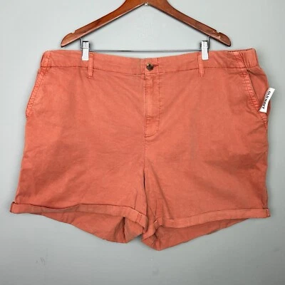 Pantalones Cortos Chinos Old Navy Para Mujer 3X Cintura Alta OGC Everyday Easy Sugar Poppy Nuevos con Etiquetas Foto 1 de 4