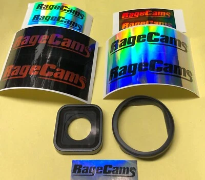 Protective Lens Replacement HERO9 HERO10 Black ADCOV-001+RageCams 3mm Glass Cap - Image 1 of 4