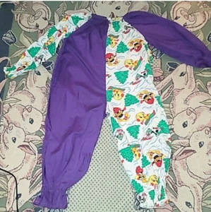 Looney Tunes Jumpsuit Kids Size 4/5 Vintage Cotton Pull On Tweety Sylvester B9 - Picture 1 of 4