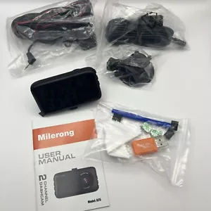Dash Cam anteriore e posteriore senza scheda mem, dashcam Milerong 1080P FHD + videocamera posteriore - Foto 1 di 7