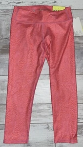 All In Motion Mid-Rise Core Crop Capri Leggings size L 10/12 - Orange/Pink - NEW - Picture 1 of 9