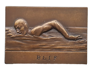 Szwecja - Konkurs Pływacki 1947, medal A. Rittera, 50x35mm, 36 gr