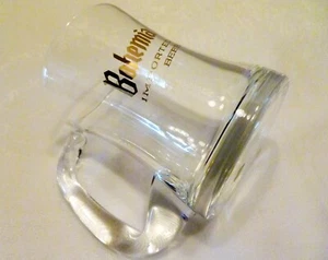 JUEGO DE 4 Tazas de CERVEZA Mexicana de Colección NUEVO DE LOTE ANTIGUO BOHEMIA Vidrio Transparente MÉXICO con Etiqueta - Imagen 1 de 10