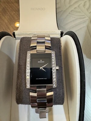 RELOJ MOVADO 0604419 ELIRO DIAMANTE ACERO INOXIDABLE PARA HOMBRE $4795 VENTA AL POR MENOR Foto 1 de 4