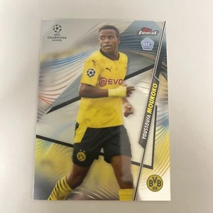 2020-21 Topps Finest Soccer Youssoufa Moukoko UEFA Champions League #62 Rookie - Picture 1 of 2