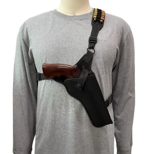 For 4" 4.25" COLT ANACONDA/PYTHON, Right Hand CHEST Holster with Ammo Loops - Picture 1 of 6