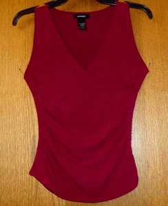 Woman's sz S - Maroon TOP - Express - Slinky - sexy - Excellent condition - CUTE - Picture 1 of 3