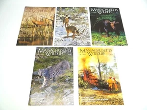 Used Lot Massachusetts Wildlife Annual 2014 2015 2012 Game Animal Magazine - Picture 1 of 12