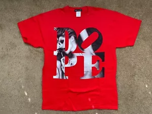 DOPE COUTURE L LARGE RED SHIRT TEE TSHIRT WOMEN GIRL - Picture 1 of 3