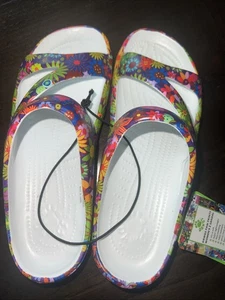 NEW - DAWGS Women’s Z Sandals - Flower Child- Size 6 NWT - Picture 1 of 5