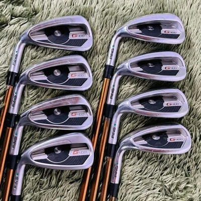 PING LH Iron Set G400 5-9,W,U,S ALTA J CB Shaft Flex SR Left Handed STORE - Image 1 of 4