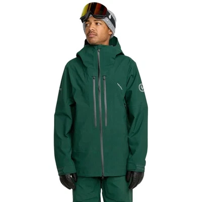 Volcom Anyox Guide Gore Pro Shell Men's Winter Jacket, Black Green, X-Large - Image 1 of 4
