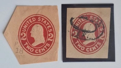 Washington Dies Total  18 Used Cut Squares Rare Find - Image 1 of 4